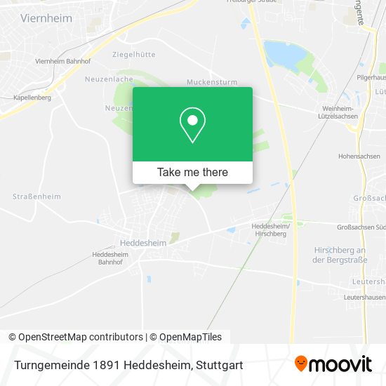 Turngemeinde 1891 Heddesheim map