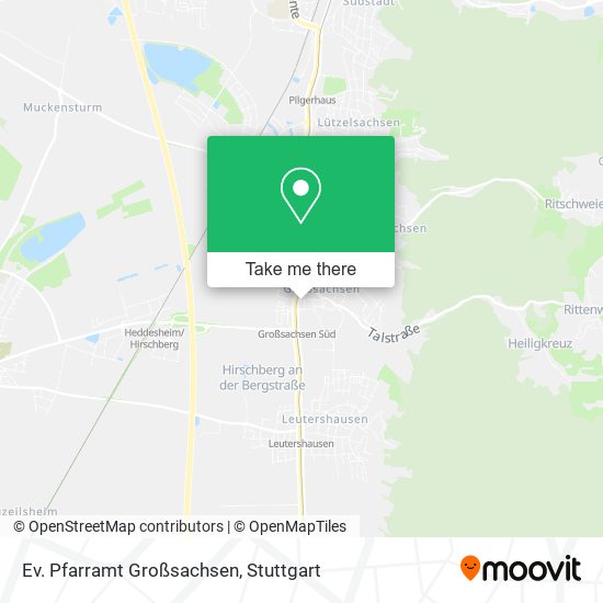 Ev. Pfarramt Großsachsen map