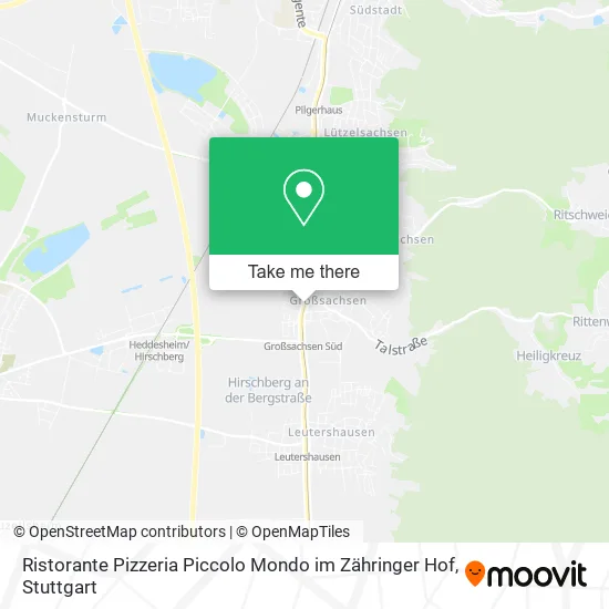 Карта Ristorante Pizzeria Piccolo Mondo im Zähringer Hof