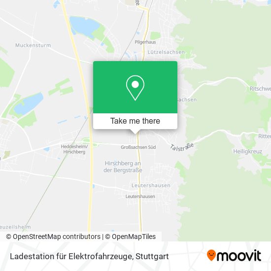 Ladestation für Elektrofahrzeuge map