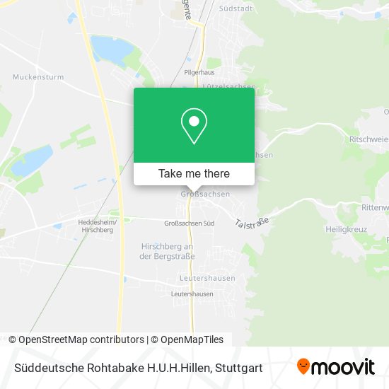 Süddeutsche Rohtabake H.U.H.Hillen map