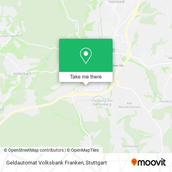 Geldautomat Volksbank Franken map