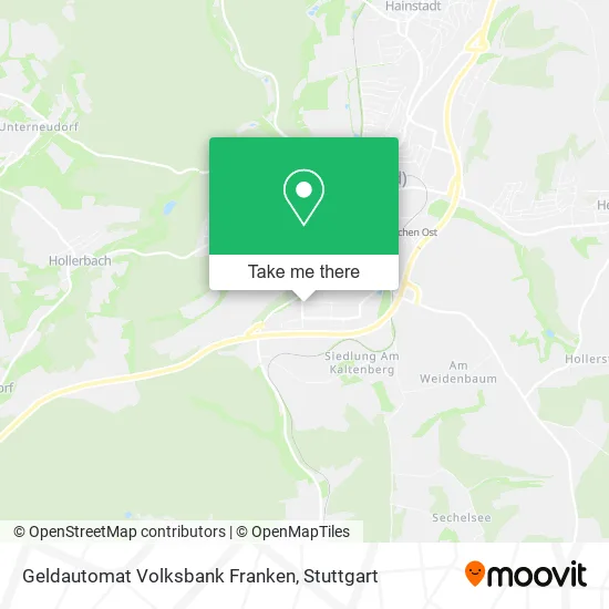 Карта Geldautomat Volksbank Franken