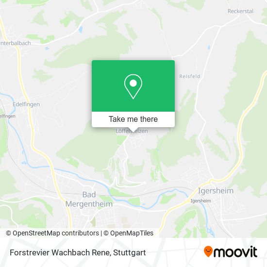 Forstrevier Wachbach Rene map