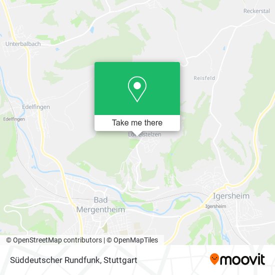 Süddeutscher Rundfunk map