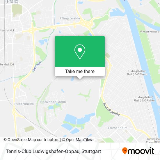 Tennis-Club Ludwigshafen-Oppau map