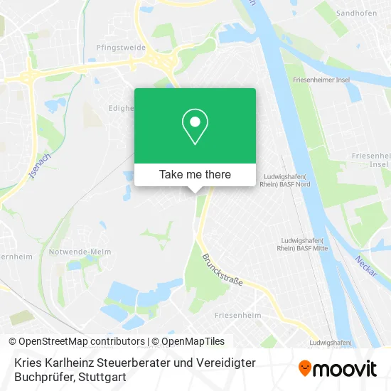 Карта Kries Karlheinz Steuerberater und Vereidigter Buchprüfer