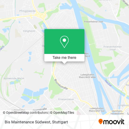 Bis Maintenance Südwest map