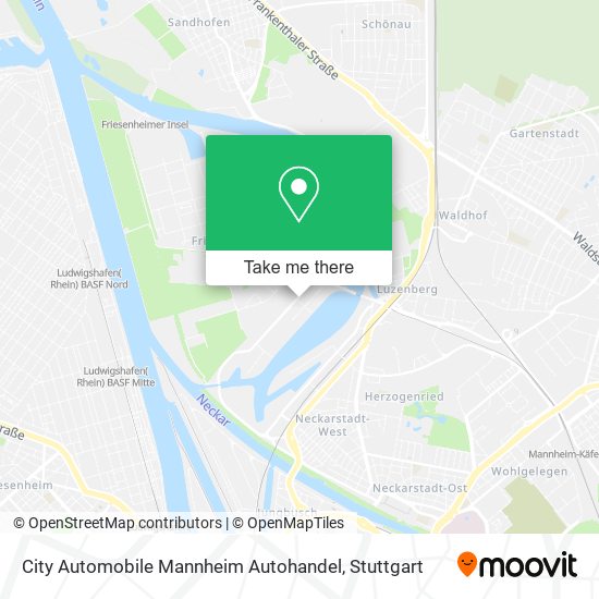 City Automobile Mannheim Autohandel map