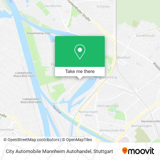 Карта City Automobile Mannheim Autohandel