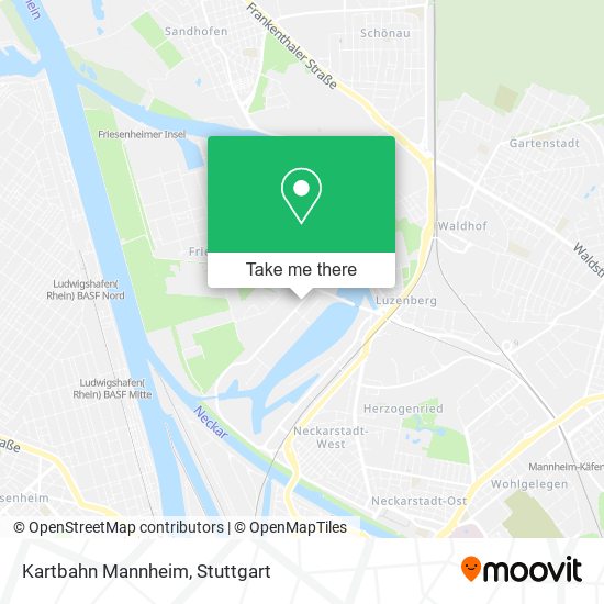 Kartbahn Mannheim map