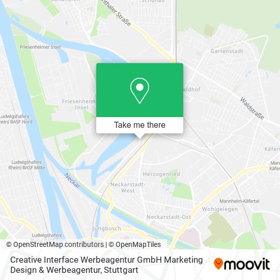 Creative Interface Werbeagentur GmbH Marketing Design & Werbeagentur map