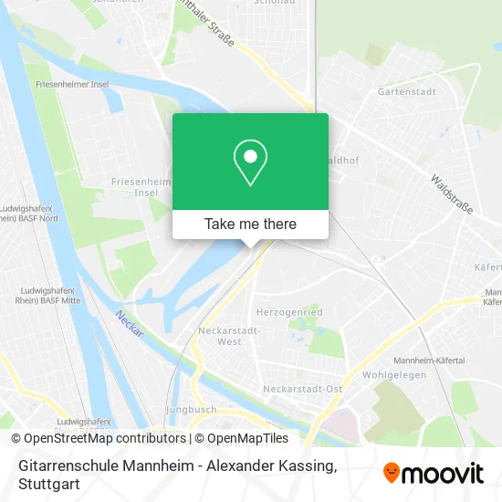 Карта Gitarrenschule Mannheim - Alexander Kassing