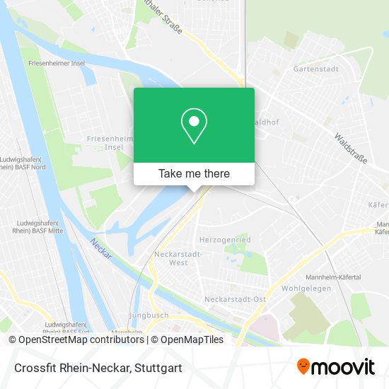 Карта Crossfit Rhein-Neckar