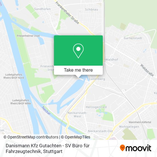 Danismann Kfz Gutachten - SV Büro für Fahrzeugtechnik map