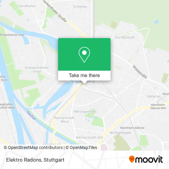 Карта Elektro Radons