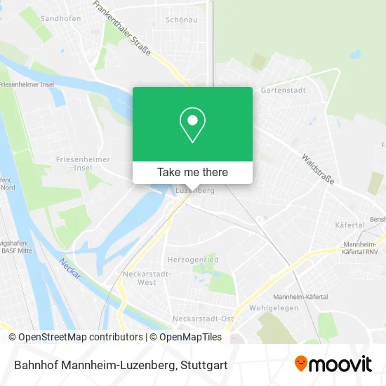 Карта Bahnhof Mannheim-Luzenberg