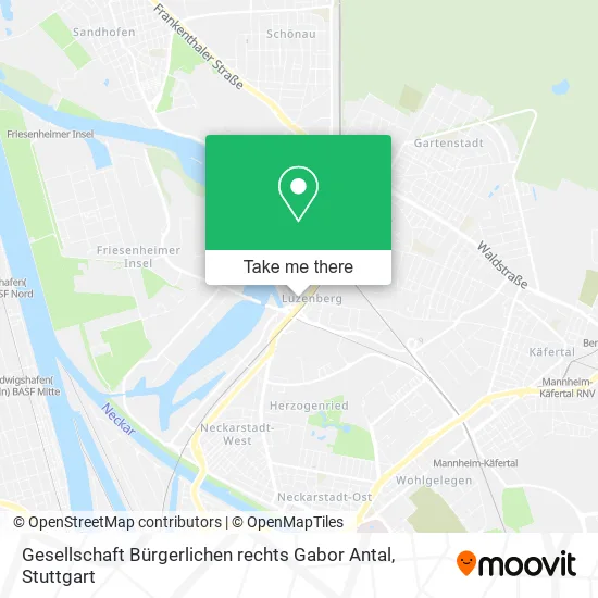 Карта Gesellschaft Bürgerlichen rechts Gabor Antal