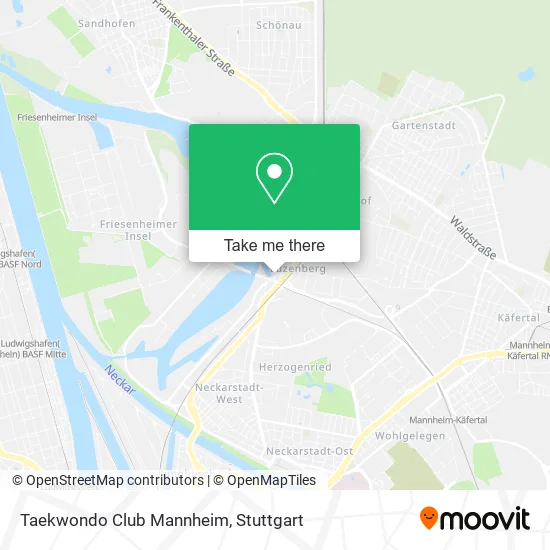 Карта Taekwondo Club Mannheim