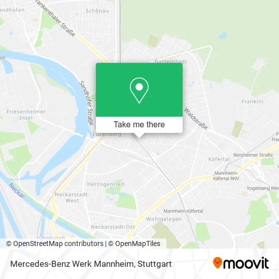 Карта Mercedes-Benz Werk Mannheim