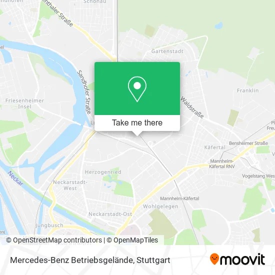 Карта Mercedes-Benz Betriebsgelände