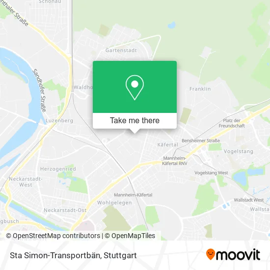 Sta Simon-Transportbän map