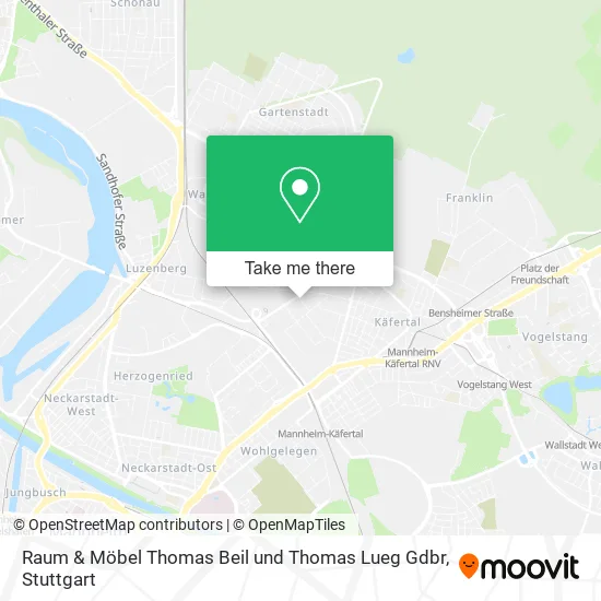 Карта Raum & Möbel Thomas Beil und Thomas Lueg Gdbr