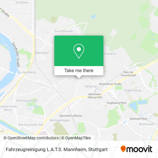 Fahrzeugreinigung L.A.T.S. Mannheim map