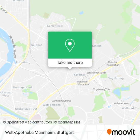 Карта Welt-Apotheke Mannheim