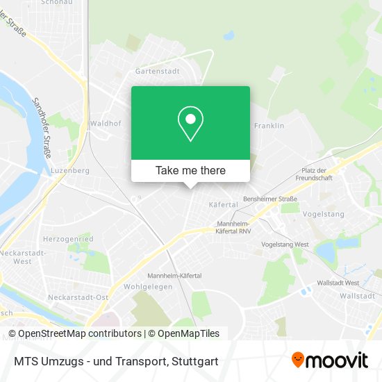 Карта MTS Umzugs - und Transport