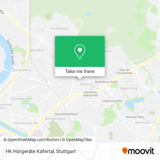 Карта Hk Hörgeräte Käfertal