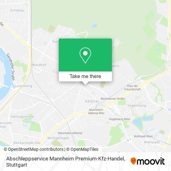 Карта Abschleppservice Mannheim Premium-Kfz-Handel