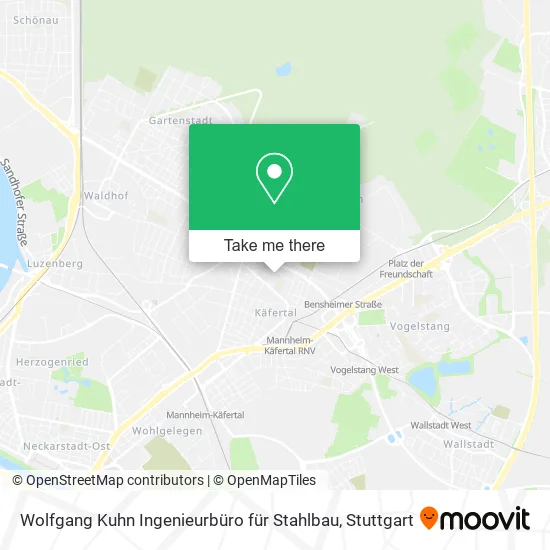 Карта Wolfgang Kuhn Ingenieurbüro für Stahlbau