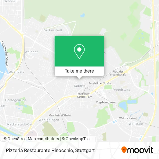 Карта Pizzeria Restaurante Pinocchio