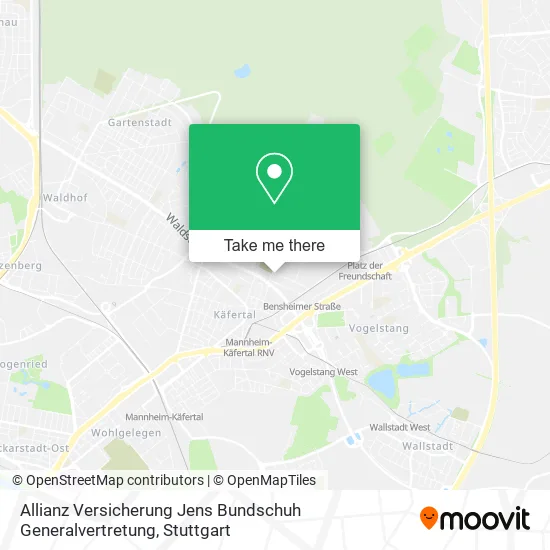 Карта Allianz Versicherung Jens Bundschuh Generalvertretung