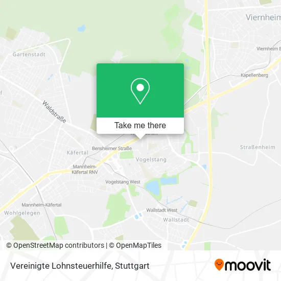 Карта Vereinigte Lohnsteuerhilfe
