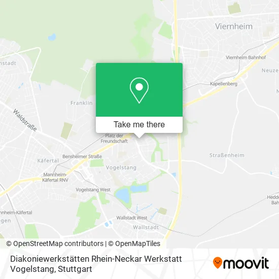 Карта Diakoniewerkstätten Rhein-Neckar Werkstatt Vogelstang