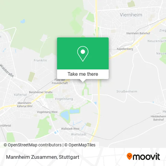 Карта Mannheim Zusammen