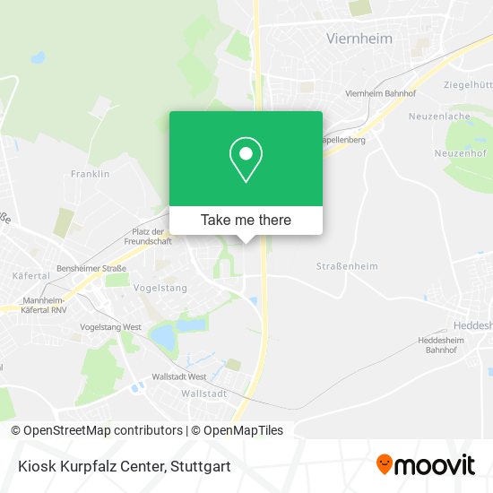 Kiosk Kurpfalz Center map