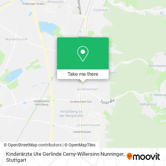 Карта Kinderärzte Ute Gerlinde Cerny-Willersinn Nunninger