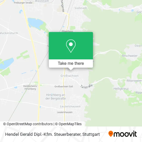 Карта Hendel Gerald Dipl.-Kfm. Steuerberater