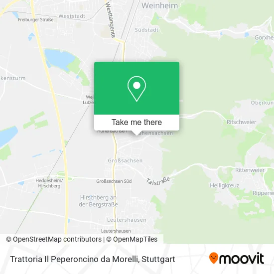 Карта Trattoria Il Peperoncino da Morelli