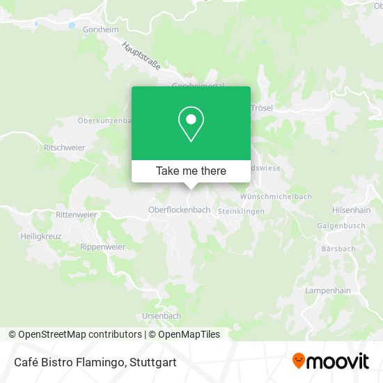 Café Bistro Flamingo map