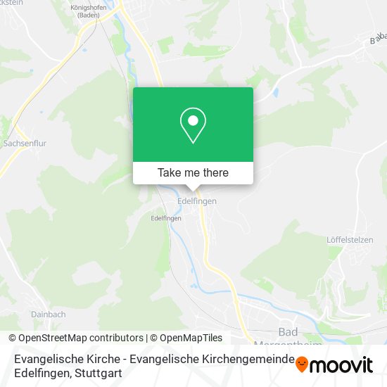 Evangelische Kirche - Evangelische Kirchengemeinde Edelfingen map