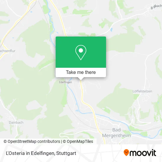 Карта L'Osteria in Edelfingen