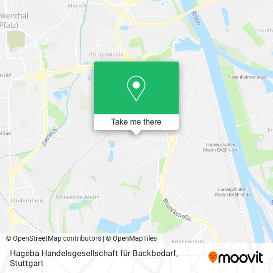 Карта Hageba Handelsgesellschaft für Backbedarf