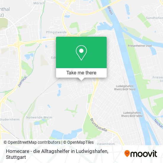 Homecare - die Alltagshelfer in Ludwigshafen map