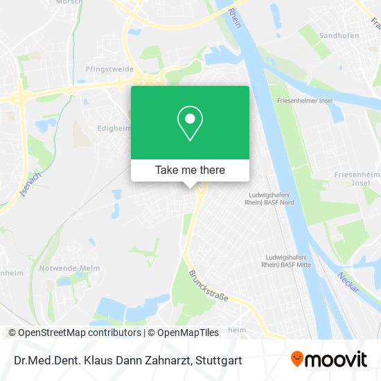 Dr.Med.Dent. Klaus Dann Zahnarzt map