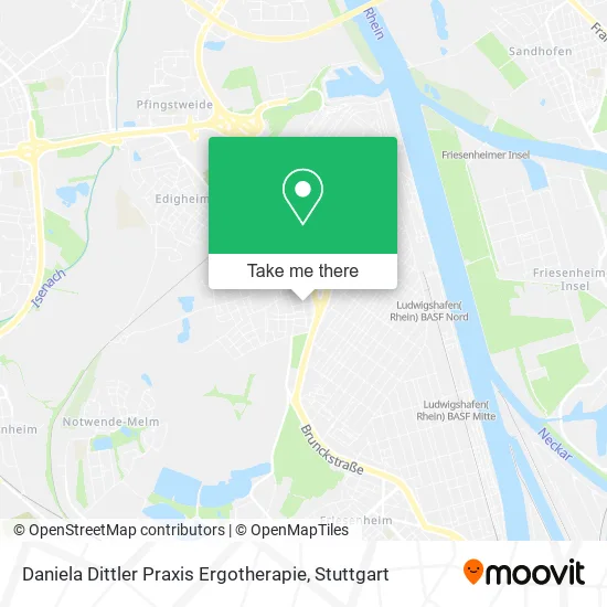 Карта Daniela Dittler Praxis Ergotherapie
