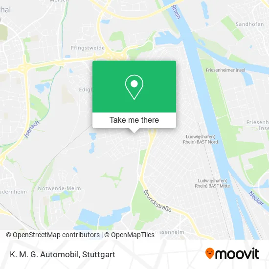 Карта K. M. G. Automobil